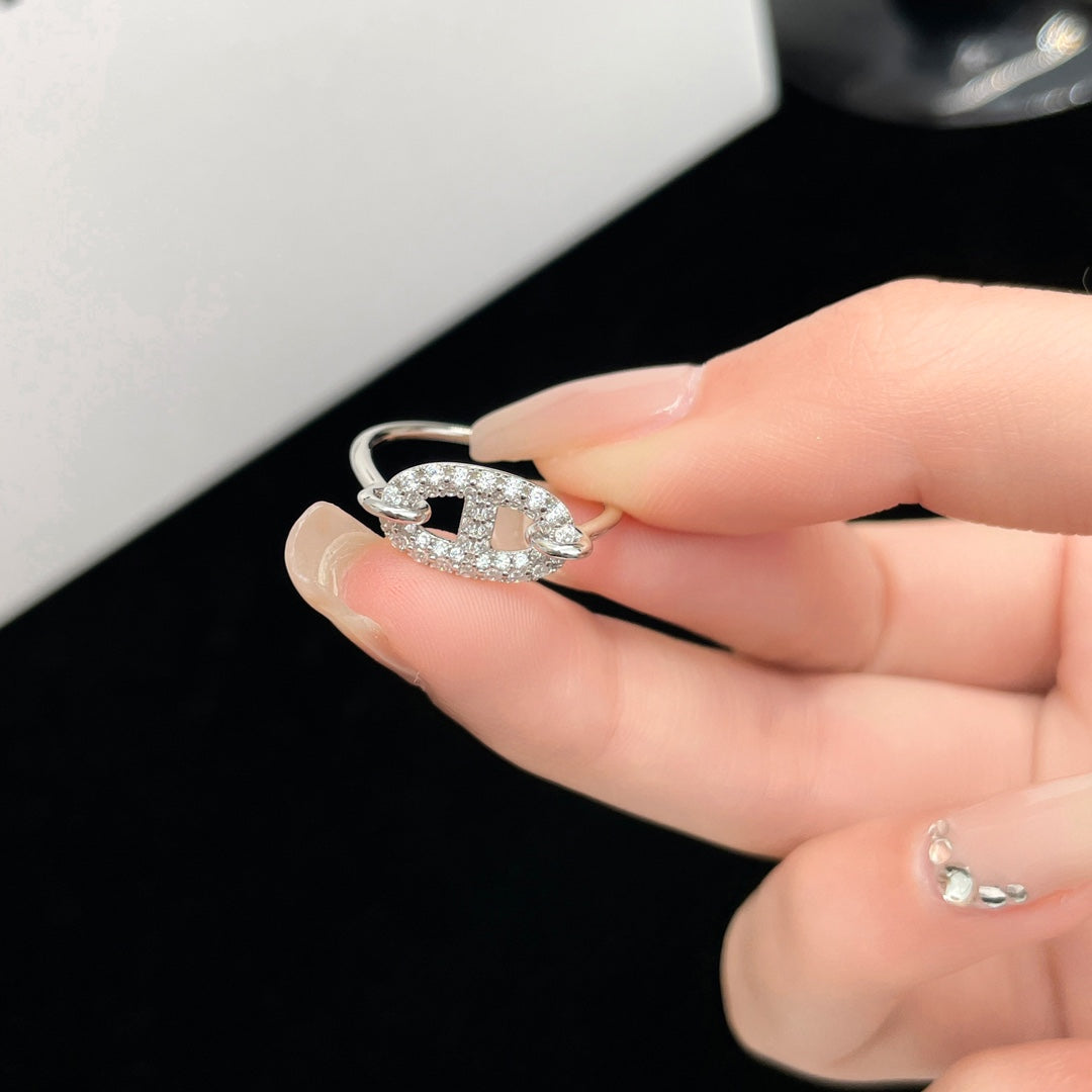 [Riva Jewelry]RONDE SMALL SILVER DIAMOND RING