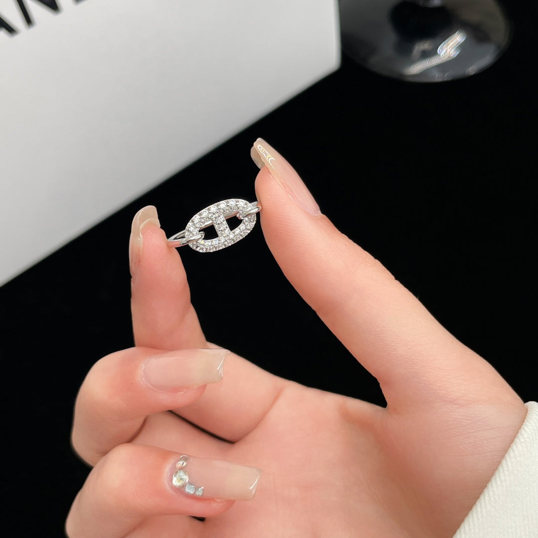 [Riva Jewelry]RONDE SMALL SILVER DIAMOND RING