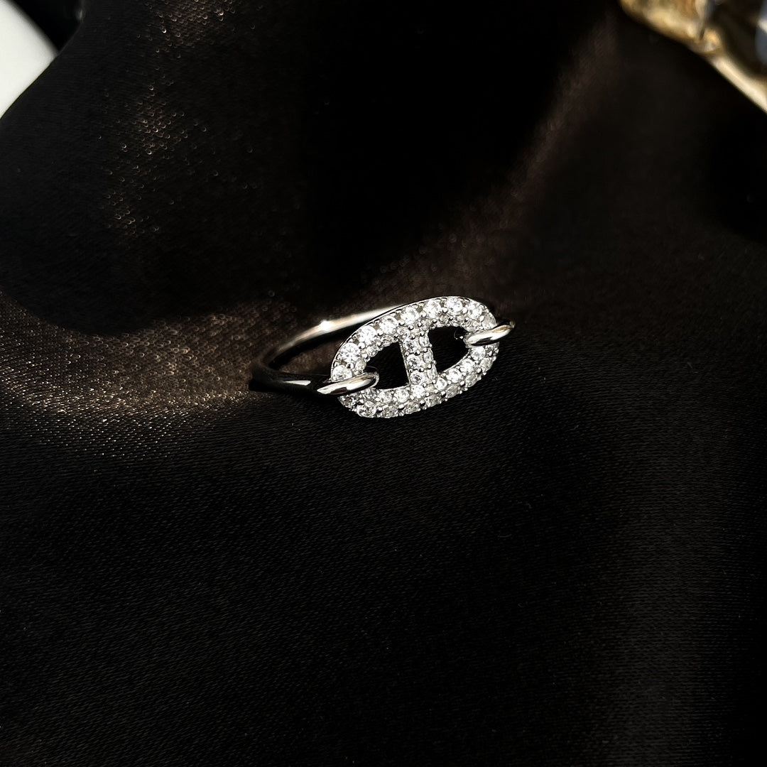 [Riva Jewelry]RONDE SMALL SILVER DIAMOND RING