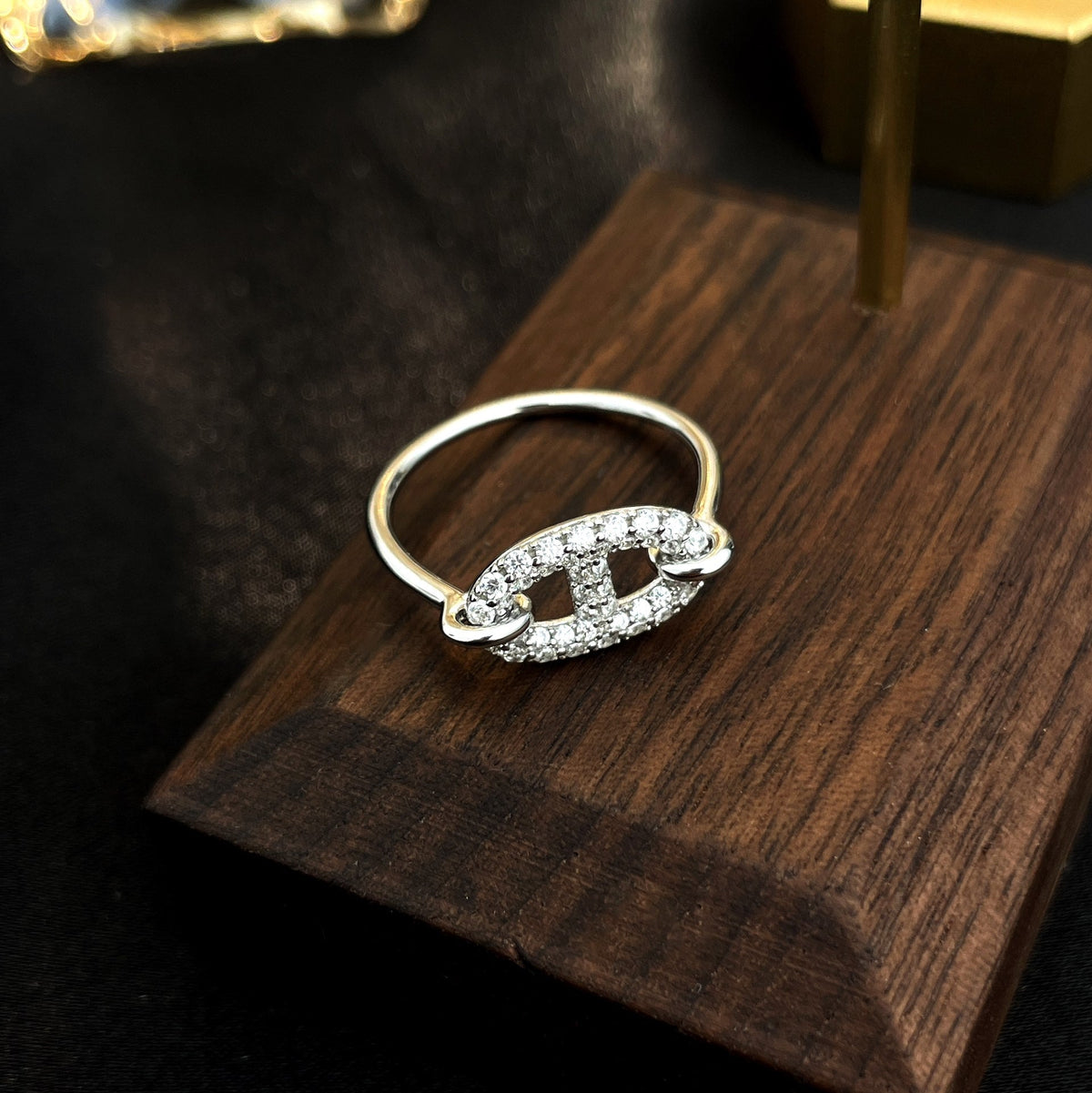 [Riva Jewelry ]RONDE SMALL SILVER DIAMOND RING