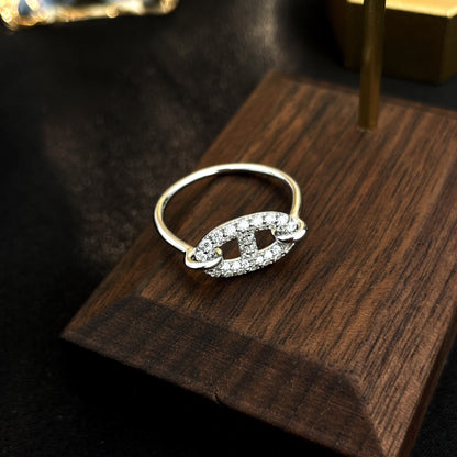 [Riva Jewelry ]RONDE SMALL SILVER DIAMOND RING