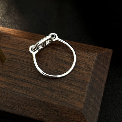 [Riva Jewelry ]RONDE SMALL SILVER DIAMOND RING