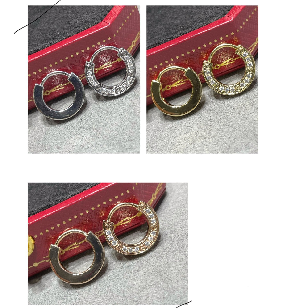 [Riva Jewelry ]LOVE DIAMOND EARRINGS
