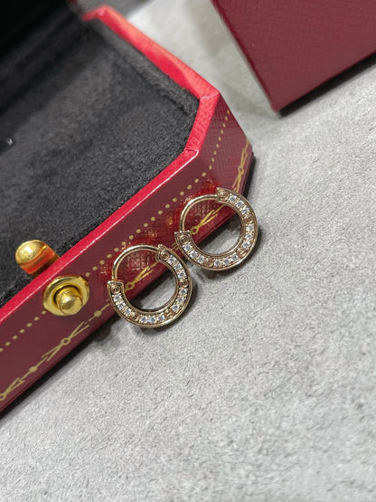 [Riva Jewelry ]LOVE DIAMOND EARRINGS