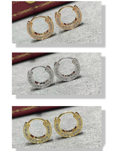 [Riva Jewelry ]LOVE DIAMOND EARRINGS