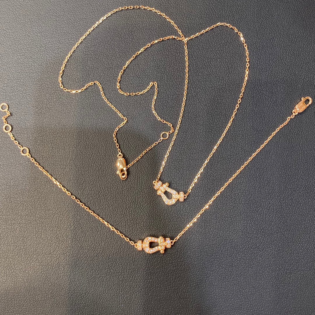 [Riva Jewelry ]FORCE 10 DIAMOND PINK GOLD NECKLACE MINI MODEL