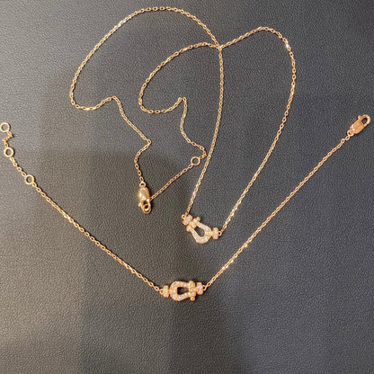 [Riva Jewelry ]FORCE 10 DIAMOND PINK GOLD NECKLACE MINI MODEL
