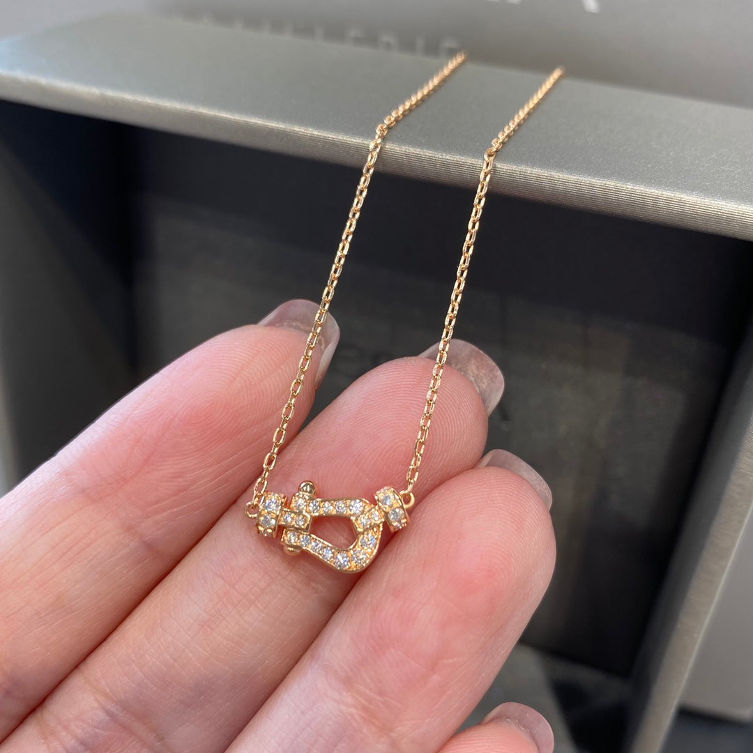 [Riva Jewelry ]FORCE 10 DIAMOND PINK GOLD NECKLACE MINI MODEL