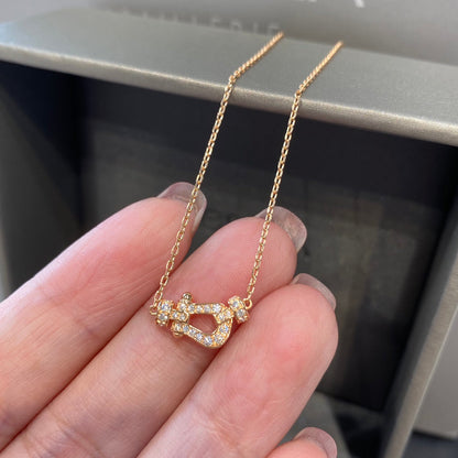 [Riva Jewelry ]FORCE 10 DIAMOND PINK GOLD NECKLACE MINI MODEL