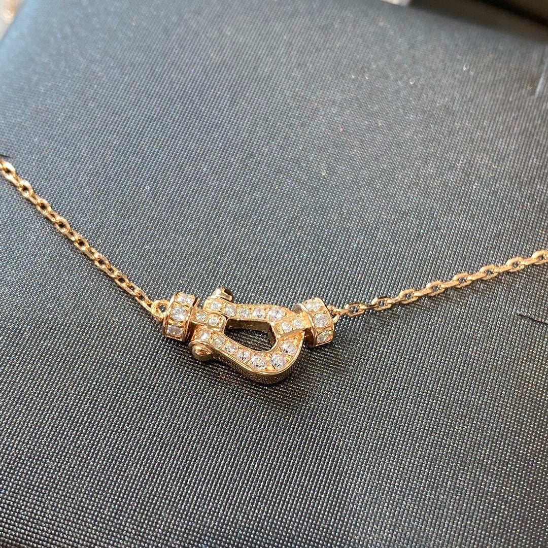 [Riva Jewelry ]FORCE 10 DIAMOND PINK GOLD NECKLACE MINI MODEL