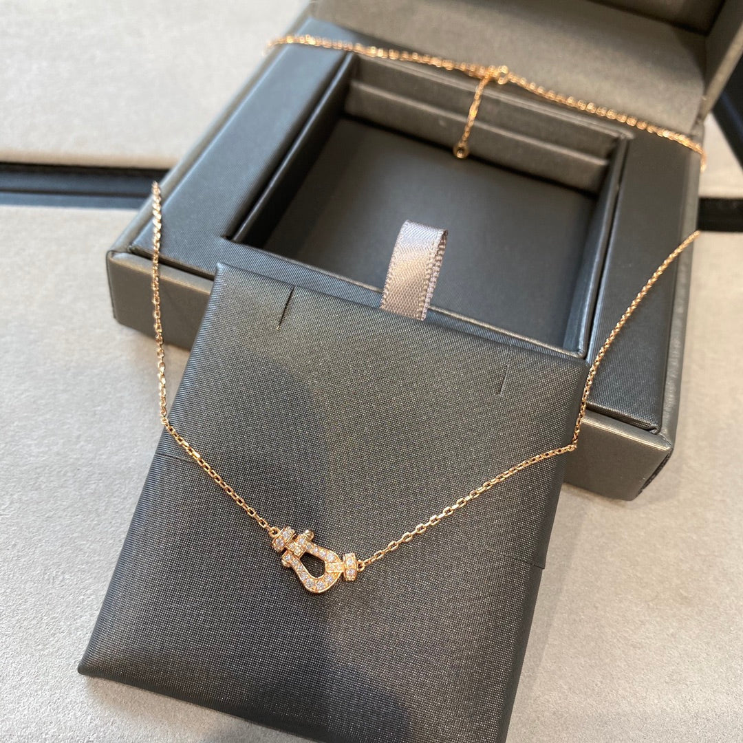 [Riva Jewelry ]FORCE 10 DIAMOND PINK GOLD NECKLACE MINI MODEL