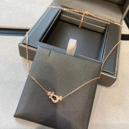 [Riva Jewelry ]FORCE 10 DIAMOND PINK GOLD NECKLACE MINI MODEL