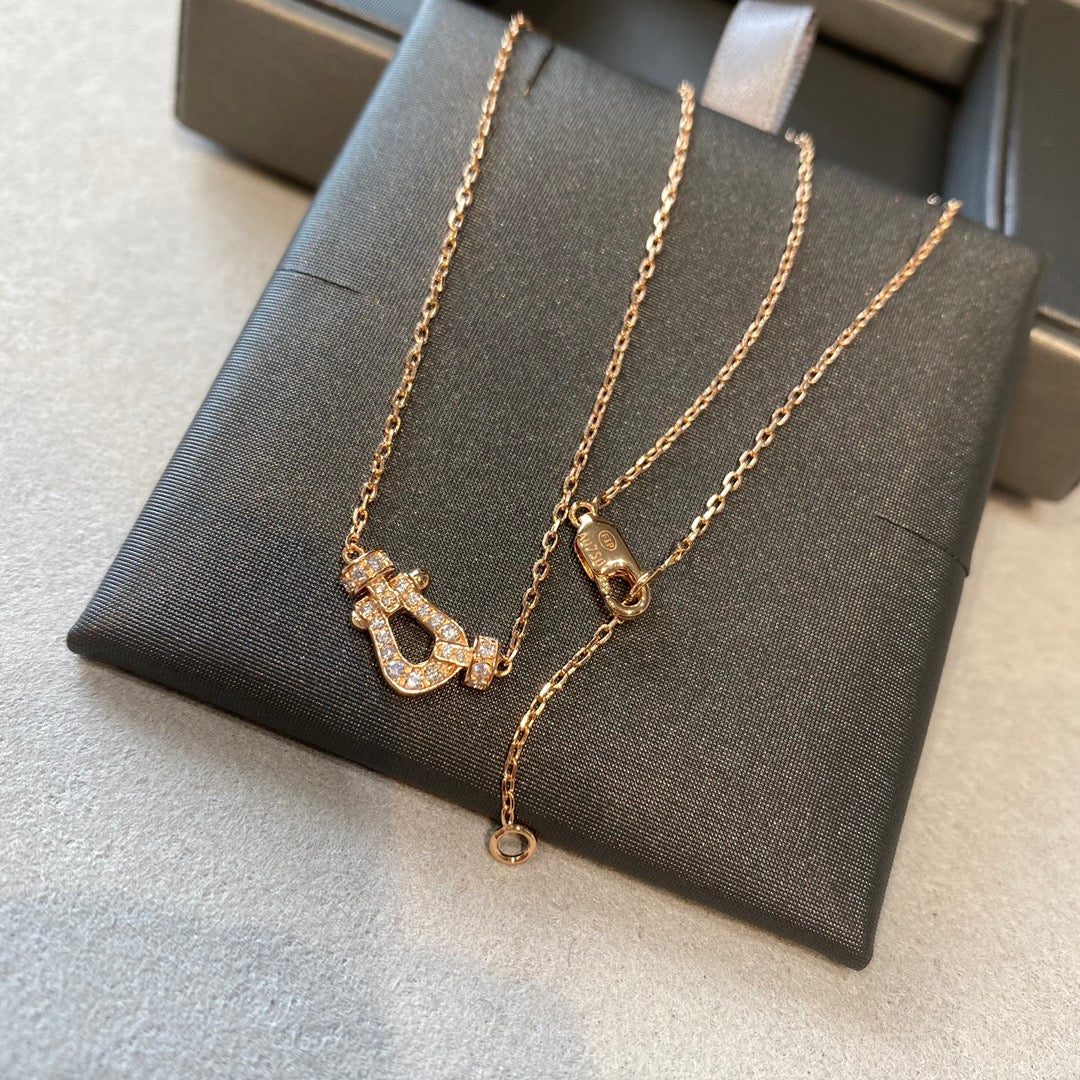 [Riva Jewelry ]FORCE 10 DIAMOND PINK GOLD NECKLACE MINI MODEL