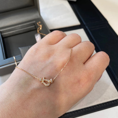 [Riva Jewelry ]FORCE 10 DIAMOND PINK GOLD NECKLACE MINI MODEL