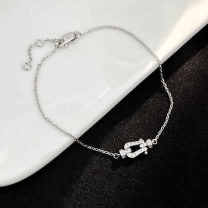 [Riva Jewelry ]FORCE 10 FULL DIAMOND BUCKLE CHAIN LINK MINI MODEL