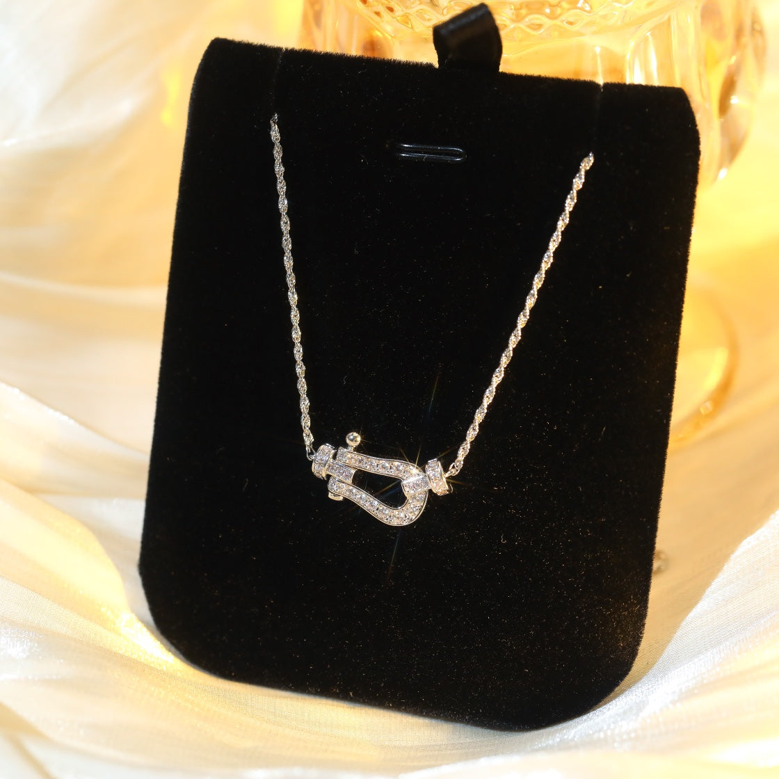 [Riva Jewelry ]FORCE 10 DIAMOND SILVER NECKLACE MINI MODEL
