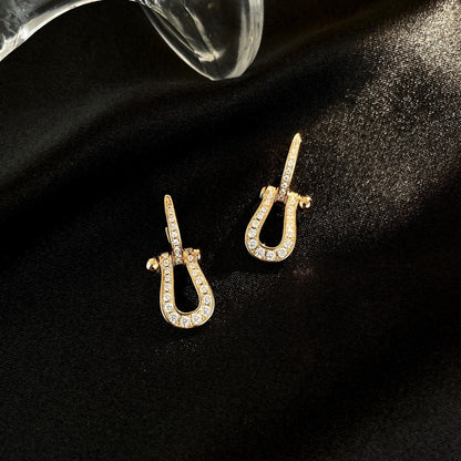 [Riva Jewelry ]FORCE 10 FULL DIAMOND DROP EARRINGS MEDIUM MODEL