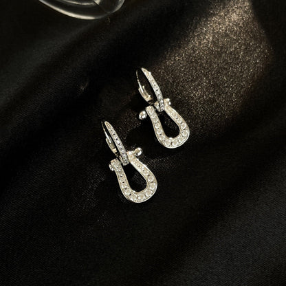 [Riva Jewelry ]FORCE 10 FULL DIAMOND DROP EARRINGS MEDIUM MODEL