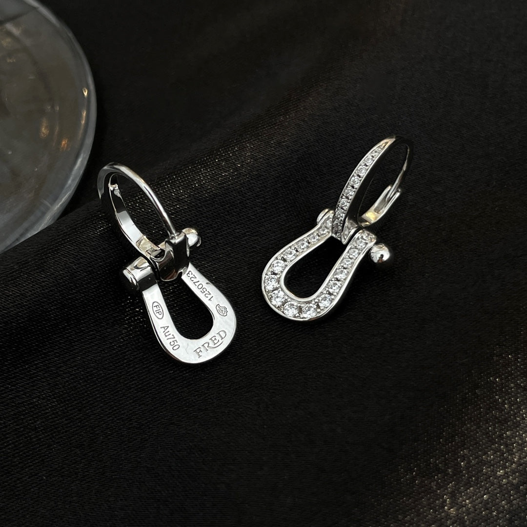 [Riva Jewelry ]FORCE 10 FULL DIAMOND DROP EARRINGS MEDIUM MODEL