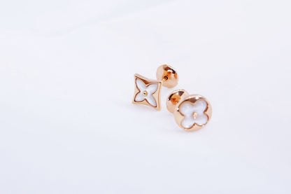 [Riva Jewelry ]STAR AND SUN PINK GOLD MOP STUD EARRINGS