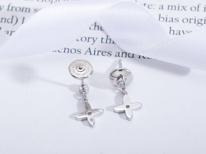[Riva Jewelry ]VIDYLLE SILVER DIAMOND MINI DROP EARRINGS
