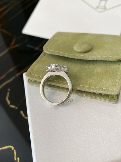 [Riva Jewelry ]CLOVER SILVER RING