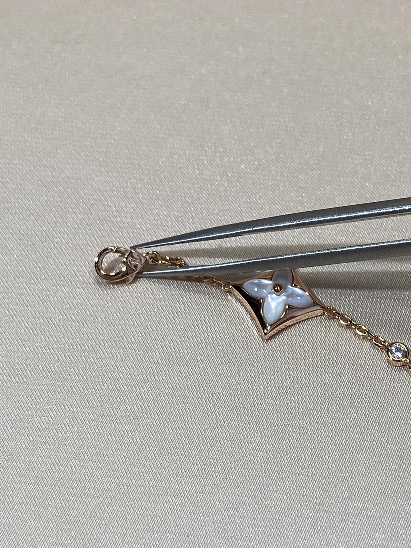 [Riva Jewelry]ARMBAND "STAR 4 MOTIF MOP DIAMOND ROSE GOLD"