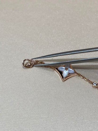 [Riva Jewelry]ARMBAND "STAR 4 MOTIF MOP DIAMOND ROSE GOLD"