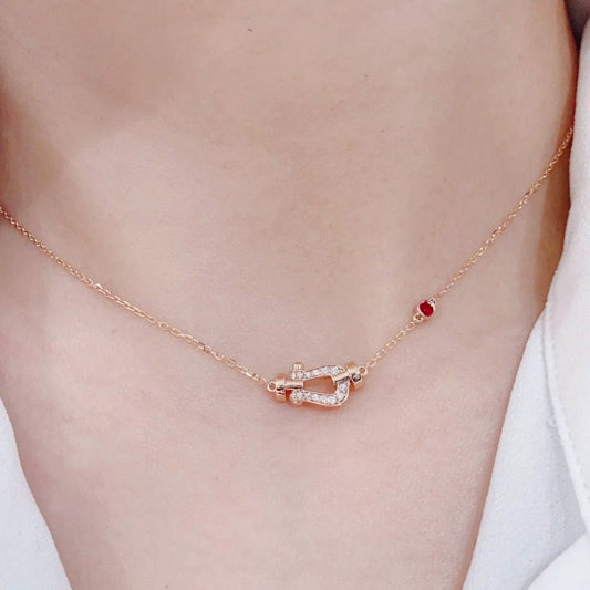 [Riva Jewelry ]FORCE 10 DIAMOND PINK GOLD NECKLACE