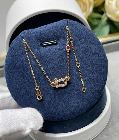 [Riva Jewelry ]FORCE 10 DIAMOND PINK GOLD NECKLACE