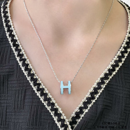 [Riva Jewelry]POP H HALSKEtte HIMMELBLAU