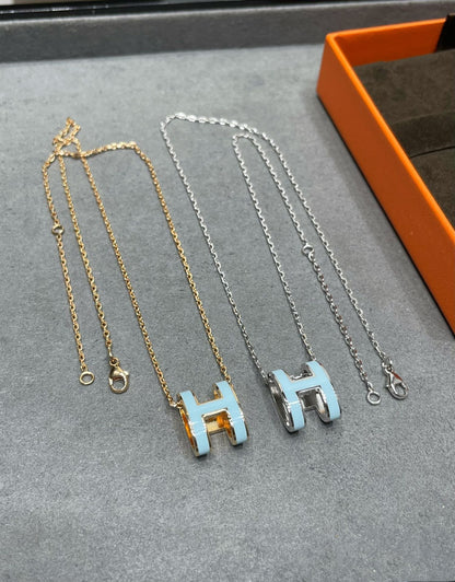 [Riva Jewelry]POP H HALSKEtte HIMMELBLAU