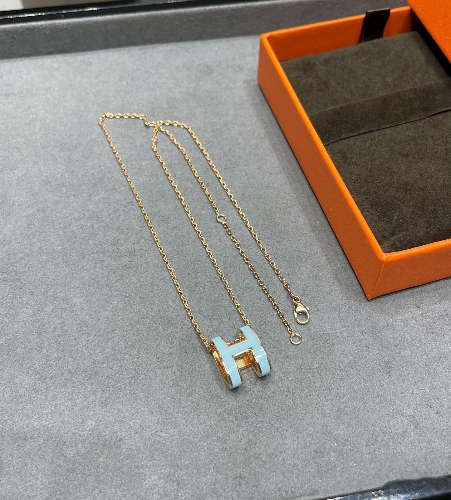 [Riva Jewelry]POP H HALSKEtte HIMMELBLAU