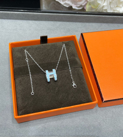[Riva Jewelry]POP H HALSKEtte HIMMELBLAU