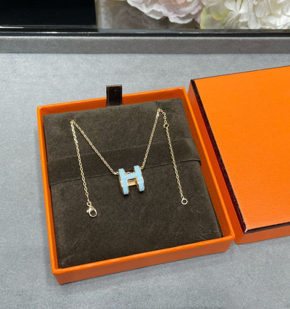 [Riva Jewelry]POP H HALSKEtte HIMMELBLAU