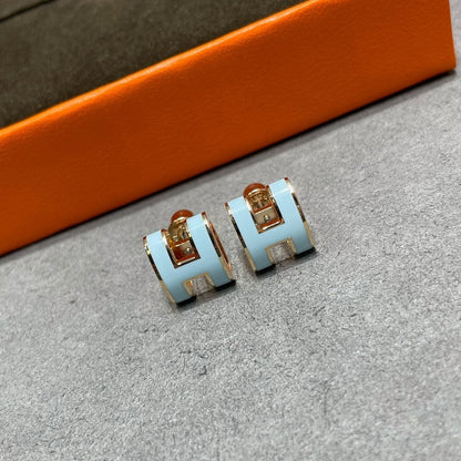 [Riva Jewelry]POP H HIMMELBLAUE OHRSTECKER