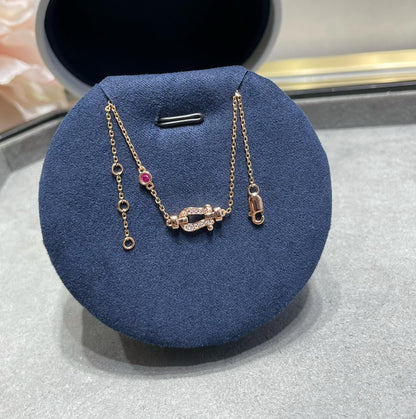 [Riva Jewelry ]FORCE 10 DIAMOND CHAIN LINK PINK GOLD BRACELET