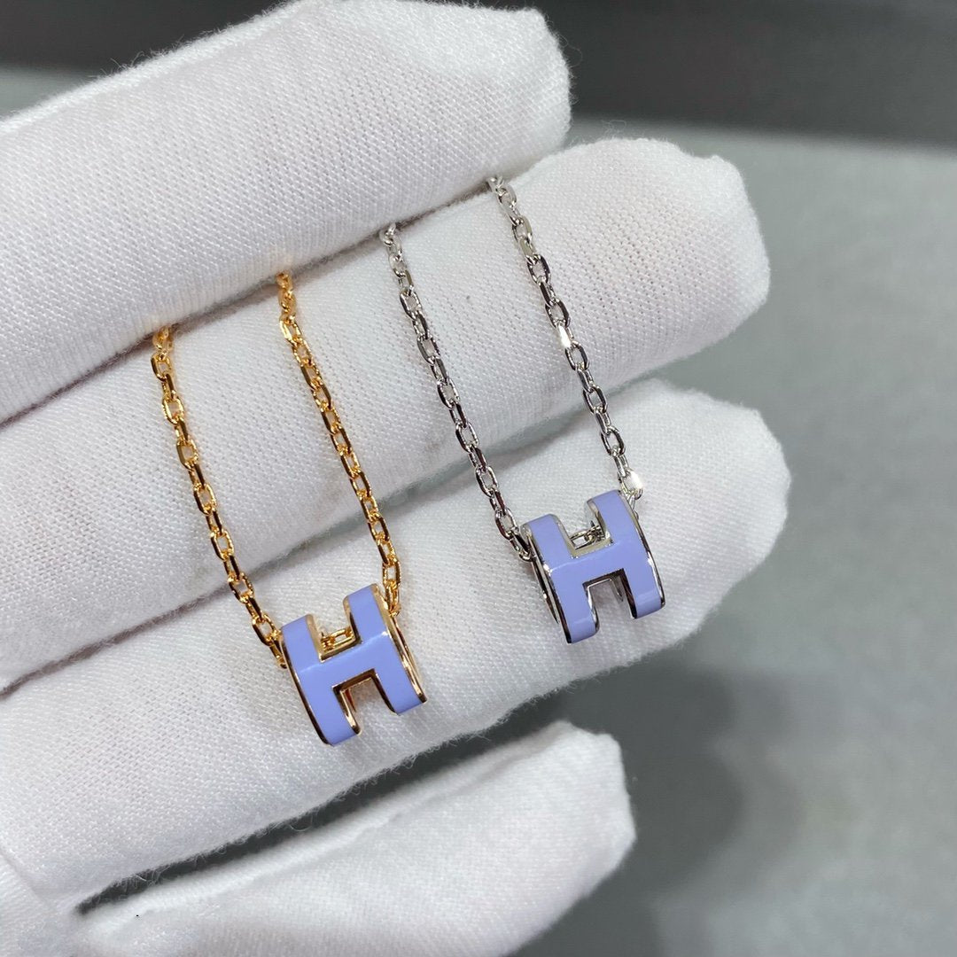 [Riva Jewelry ]MINI POP H NECKLACE