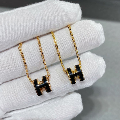 [Riva Jewelry]MINI POP H NECKLACE