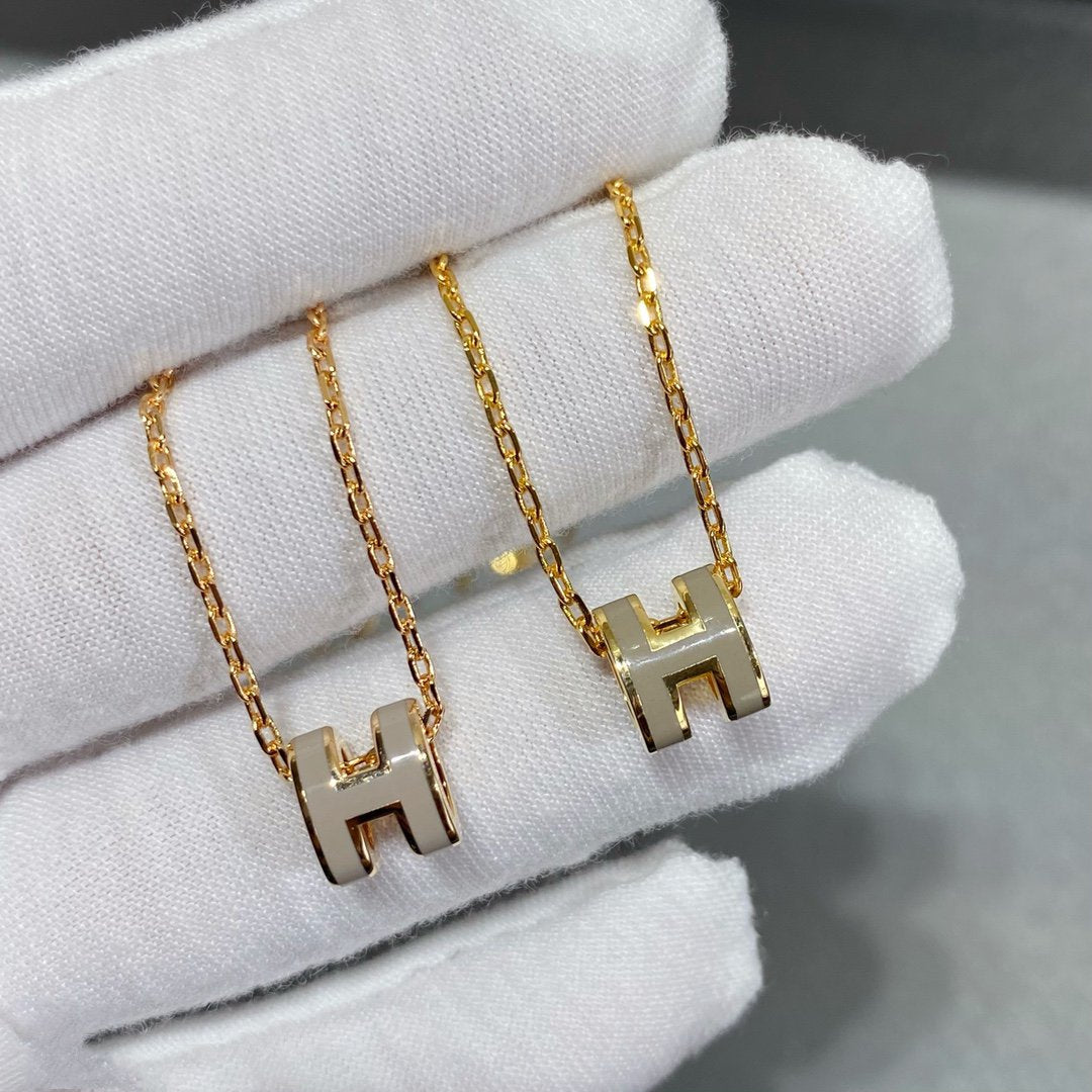 [Riva Jewelry ]MINI POP H NECKLACE