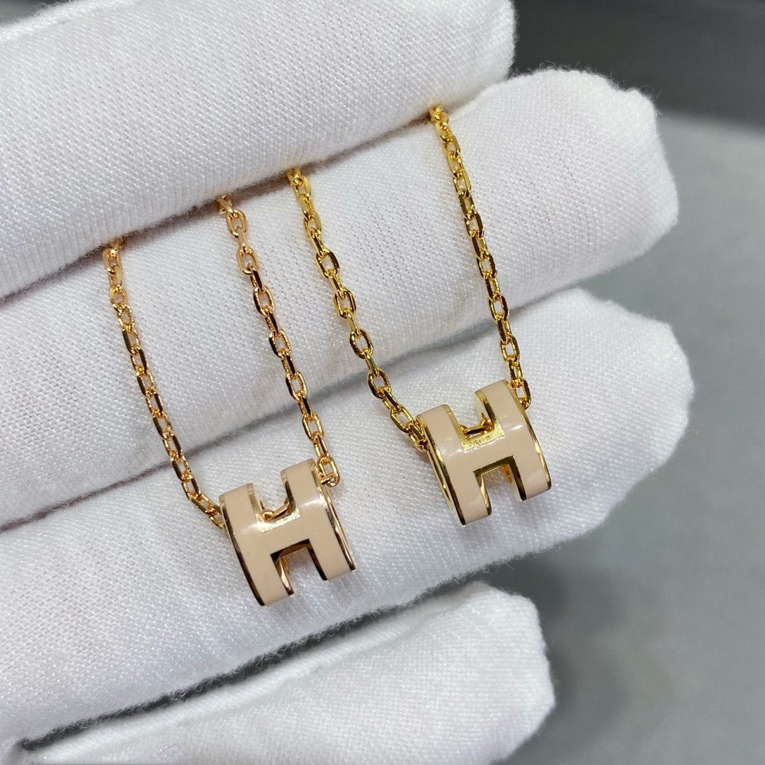 [Riva Jewelry ]MINI POP H NECKLACE