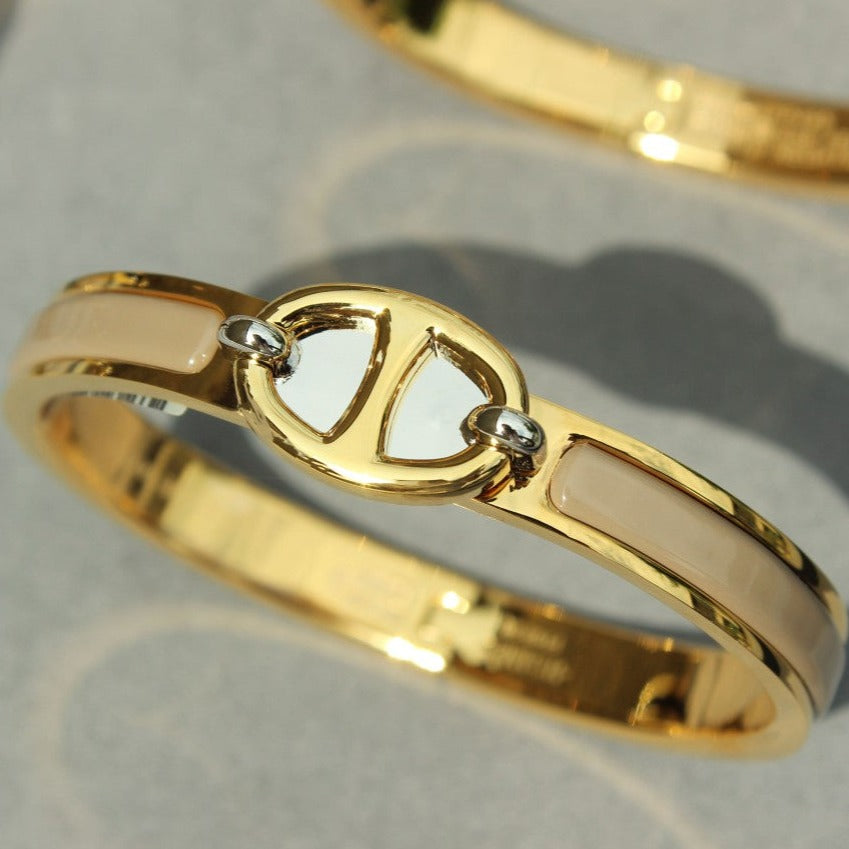 [Riva Jewelry ]CLIC CHAINE GOLD BRACELET