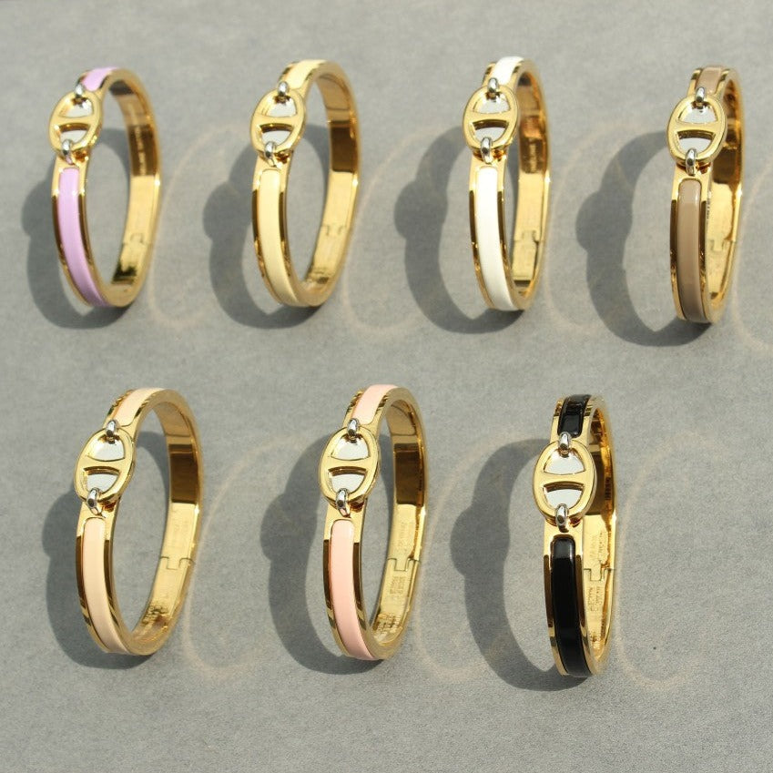 [Riva Jewelry ]CLIC CHAINE GOLD BRACELET