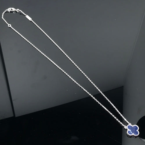 [Riva Jewelry ]CLOVER PIETERSITE SILVER LONG NECKLACE