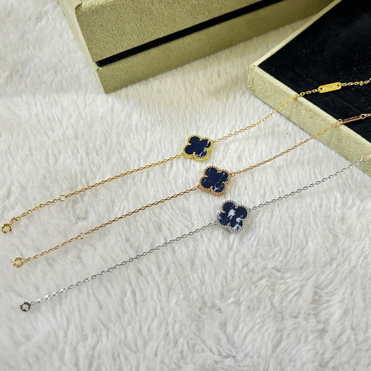 [Riva Jewelry ]CLOVER 1 MOTIF PIETERSITE BRACELET