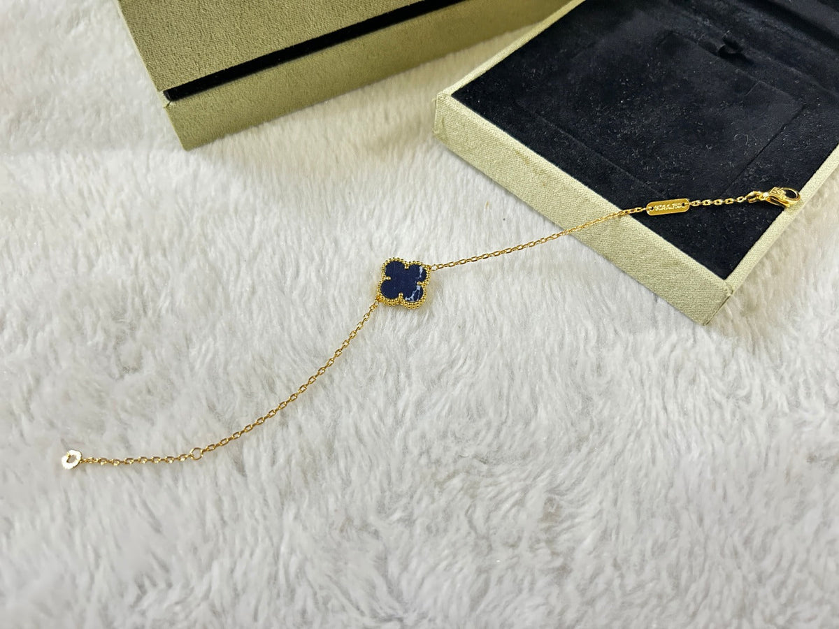 [Riva Jewelry ]CLOVER 1 MOTIF PIETERSITE BRACELET