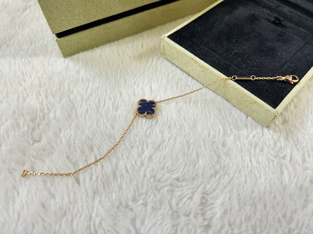 [Riva Jewelry ]CLOVER 1 MOTIF PIETERSITE BRACELET