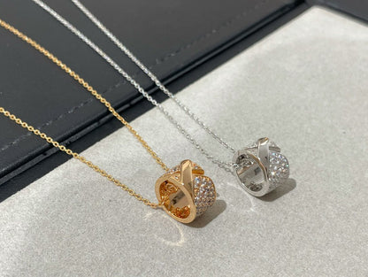 [Riva Jewelry]LIENS EVIDENCE DIAMOND PAVED HALSKETTE