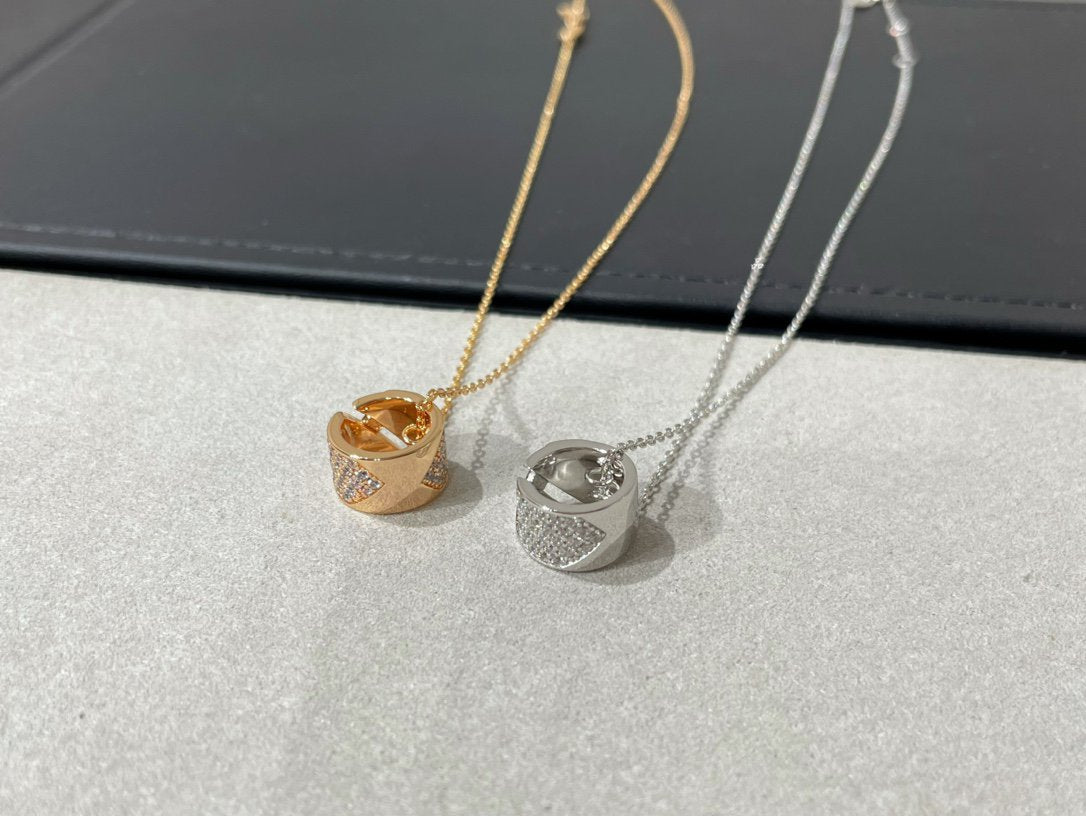 [Riva Jewelry]LIENS EVIDENCE DIAMOND PAVED HALSKETTE