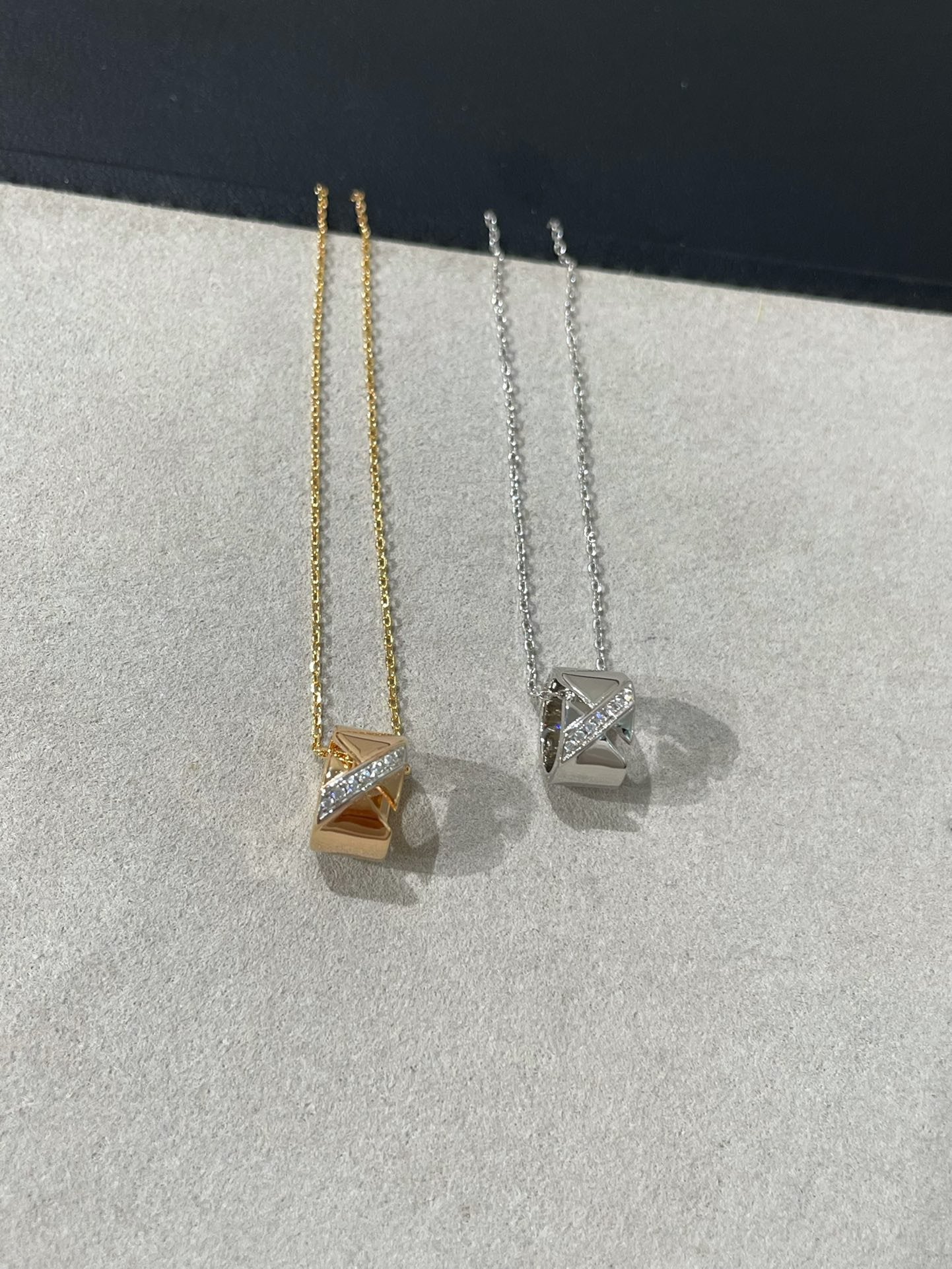 [Riva Jewelry]LIENS EVIDENCE DIAMOND NECKLACE